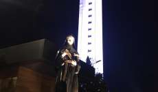 النشرة: إضاءة برج العذراء في زحلة على نية شفاء لبنان والعالم من كورونا 