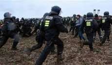 إصابة نحو 70 عنصرا من الشرطة الألمانية خلال صدامات مع نشطاء بيئيين