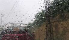أمطار خفيفة ومتوسطة فوق قرى الضنية
