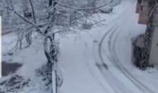 النشرة: أمطار غزيرة في حاصبيا وبدء تساقط الثلوج على ارتفاع 1200 متر