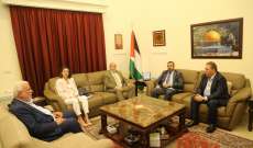 سفيرا فنزويلا والجزائر بلبنان يقومان بزيارة تضامنية لسفارة دولة فلسطين