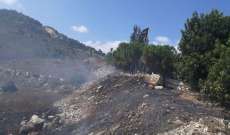 الدفاع المدني تمكن من إخماد حريق في بلدة عديسة 