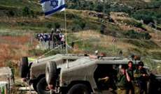 الجيش الاسرائيلي: عثرنا على حقل للعبوات الناسفة داخل اراضينا بالقرب من الحدود مع سوريا 