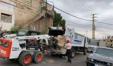 بلدية بخعون رفعت النفايات من شوارع البلدة عشية عيد الأضحى