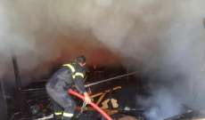 الدفاع المدني: مصاب جراء حريق داخل مخبز في عيتا الفخار