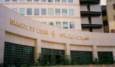 مصرف لبنان: حجم التداول على 