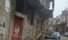 غزارة الامطار في عكار تسببت بارتفاع منسوب الانهر وانهيار جزء من سقف منزل في ببنين 