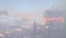 حريق في بنتاعل - جبيل والدفاع المدني يعمل على اخماده