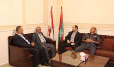 سعد التقى محافظ الجنوب وقائد منطقة الجنوب الاقليمية في قوى الأمن