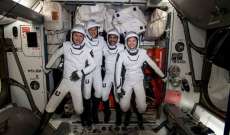 كبسولة سبيس إكس تعيد 4 رواد فضاء إلى الأرض بعد مهمة استمرت 6 أشهر