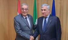 وزير خارجية إيطاليا التقى بو حبيب: لترسيخ الاستقرار الإقليمي من خلال المساعدة على معالجة أزمة النزوح