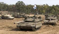 الدبابات الاسرائيلية تقصف مواقعا للفصائل الفلسطينية في قطاع غزة