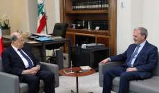 عون التقى السفير عيسى وبحث معه سبل تطوير العلاقات اللبنانية الأميركية 