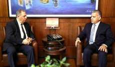 اللواء إبراهيم بحث مع السفير دبور بالأوضاع الفلسطينية في لبنان