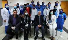 تكريم الطاقم الطبي في مستشفى الشفاء في طرابلس بهدايا رمزية