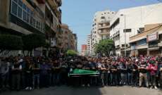 تشييع فواز السمان في طرابلس والذي قتل بأحداث ليل امس في المدينة 