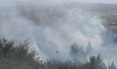 حريق في ميس الجبل أدى إلى  إنفجار الغام من مخلفات الجيش الاسرائيلي