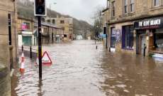 إلغاء رحلات جوية ومخاوف من فيضانات في اوروبا بسبب العاصفة كيارا