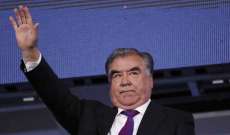 رئيس طاجيكستان: المفاوضات بين قادة بنجشير و