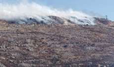 حريق نفايات في ميس الجبل يصيب رجال إطفاء بأعراض تسمم 