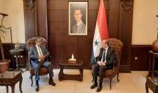 وزير الإدارة المحلية والبيئة السوري بحث مع القائم بأعمال سفارة الإمارات بدمشق تعزيز علاقات التعاون