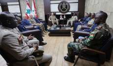 قائد الجيش التقى رئيس أركان الدفاع الغاني وعدداً من النواب