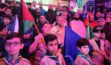 وقفة تضامنية لحركة حماس والجهاد الإسلامي مع المسجد الأقصى في مخيم عين الحلوة