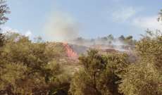 اندلاع حريق في منطقة تل النحاس خراج بلدة برج الملوك قضاء مرجعيون