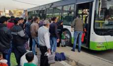 مغادرة  دفعة جديدة من النازحين السوريين من طرابلس