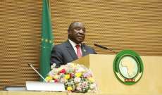رئيس إتحاد إفريقيا: للوقوف أمام محاولات تأجيج النزاعات بأفريقيا