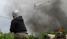 إندلاع مواجهات بين فلسطينيين وقوات إسرائيلية برام الله