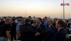 رئيس مجلس الوزراء الروسي وصل مطار دمشق الدولي على رأس وفد روسي رفيع المستوى