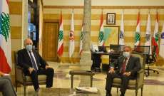 فهمي التقى المشرفية وعقيص وعرض مع فرونتسكا للشراكة بين لبنان والأمم المتحدة