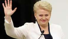 رئيسة ليتوانيا: روسيا تهدد أوروبا بنشرها صواريخ إضافية ببحر البلطيق 