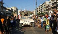 استقبالات لعناصر الجيش في عمشيت والبترون وطرابلس  