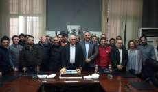 بلدية طرابلس اقامت احتفالا لترقية قائد الشرطة ورئيس ورشة الطوارئ 