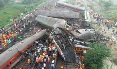 ارتفاع حصيلة ضحايا اصطدام 3 قطارات في الهند إلى 288 قتيلا على الأقل