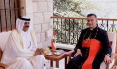 سفير قطر بعد لقائه الراعي: حل الأزمة القطرية لا يكون إلا بالحوار