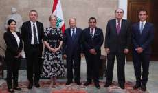 الرئيس عون التقى الاميرة البريطانية صوفي ورئيس مقاطعة الالب- الكوت دازور 