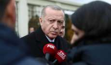 اردوغان: للتفاوض على حل الدولتين بجزيرة قبرص على أساس المساواة بالسيادة