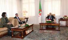 رئيس الجزائر ورئيس حكومة الوحدة الليبية بحثا بالتعاون الثنائي والتنسيق الأمني