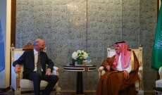 وزير الخارجية السعودي يبحث مع المبعوث الأميركي الخاص لشؤون إيران التطورات تجاه البرنامج النووي