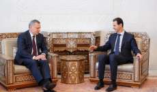 الأسد وبوريسوف بحثا بالتعاون القائم بين سوريا وروسيا في المجالات كافة