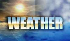 الطقس غدا غائم جزئيا مع انخفاض في الحرارة وضباب على المرتفعات