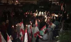 المرابطون في البقاع اضاؤوا الشموع تضامناً مع شعب مصر