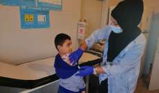 وزارة الصحة واصلت حملة التلقيح للأطفال في قرى وبلدات قضاء مرجعيون