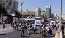 "النشرة": اعتصام مفتوح للمياومين في عدد من المناطق اللبنانية