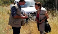 فريق من وزارة الزراعة كشف على احراج سنديان البترون بعد انتشار حشرة جاذوب