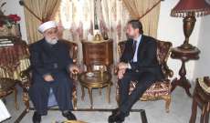 كرامي هنأ مفتي طرابلس: باعتدالكم تستطيعون جمع المسلمين على كلمة سواء