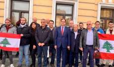  وقفة تضامنية للجالية اللبنانية أمام السفارة في موسكو 